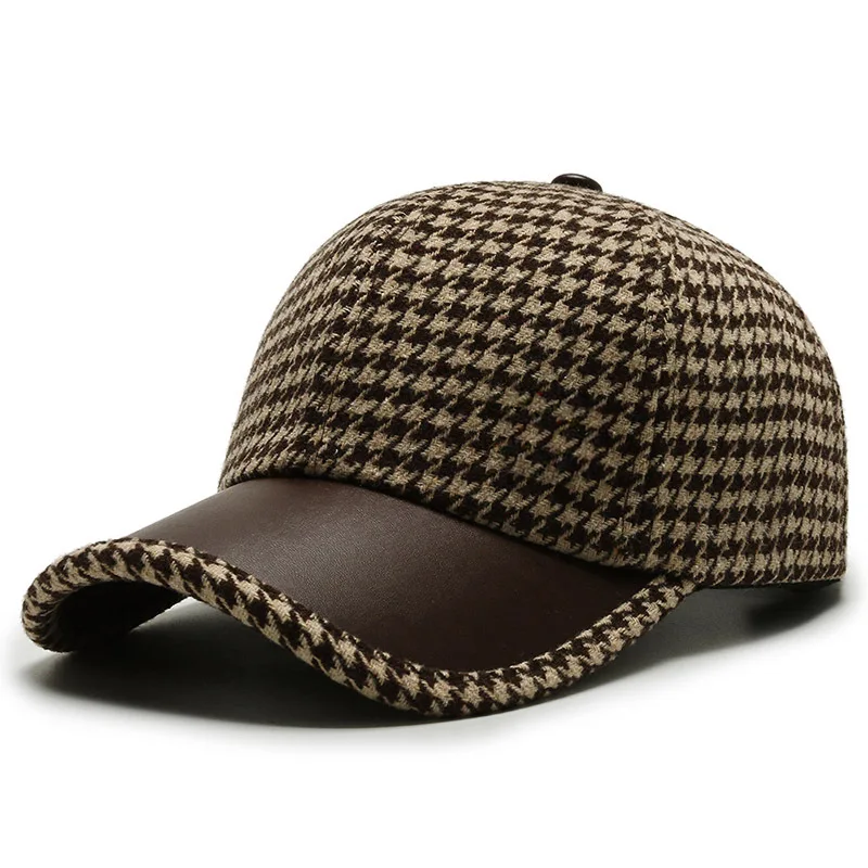 Riverton Wool-Blend Check Cap