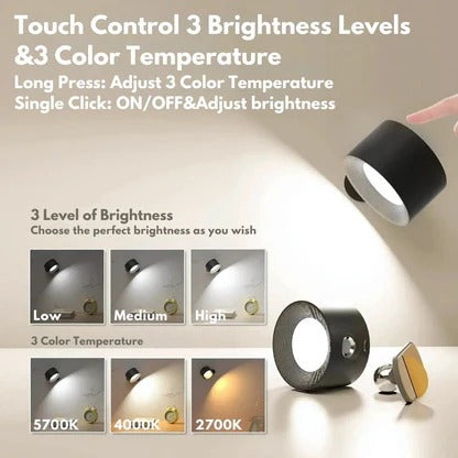 360° Rotating Rechargeable Wall Light