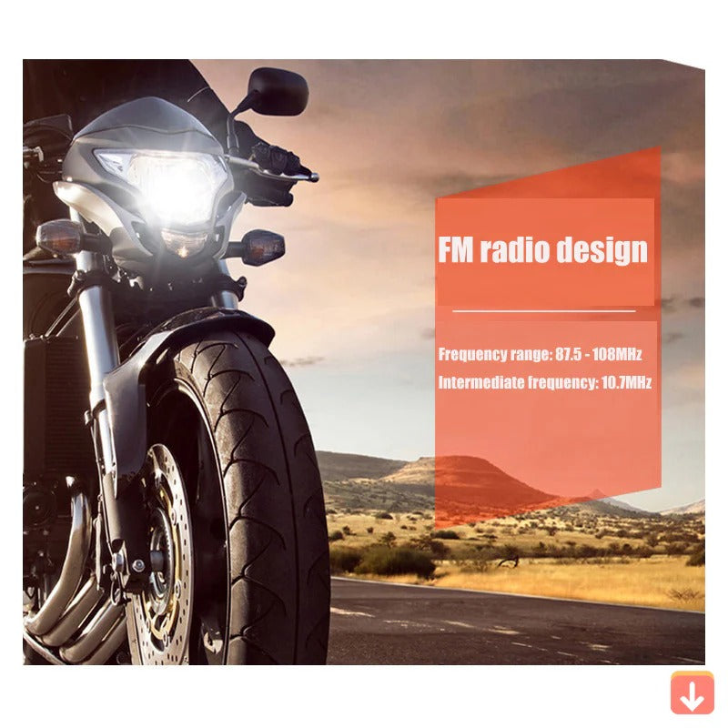 Motorcycle Bluetooth Speaker with FM Radio