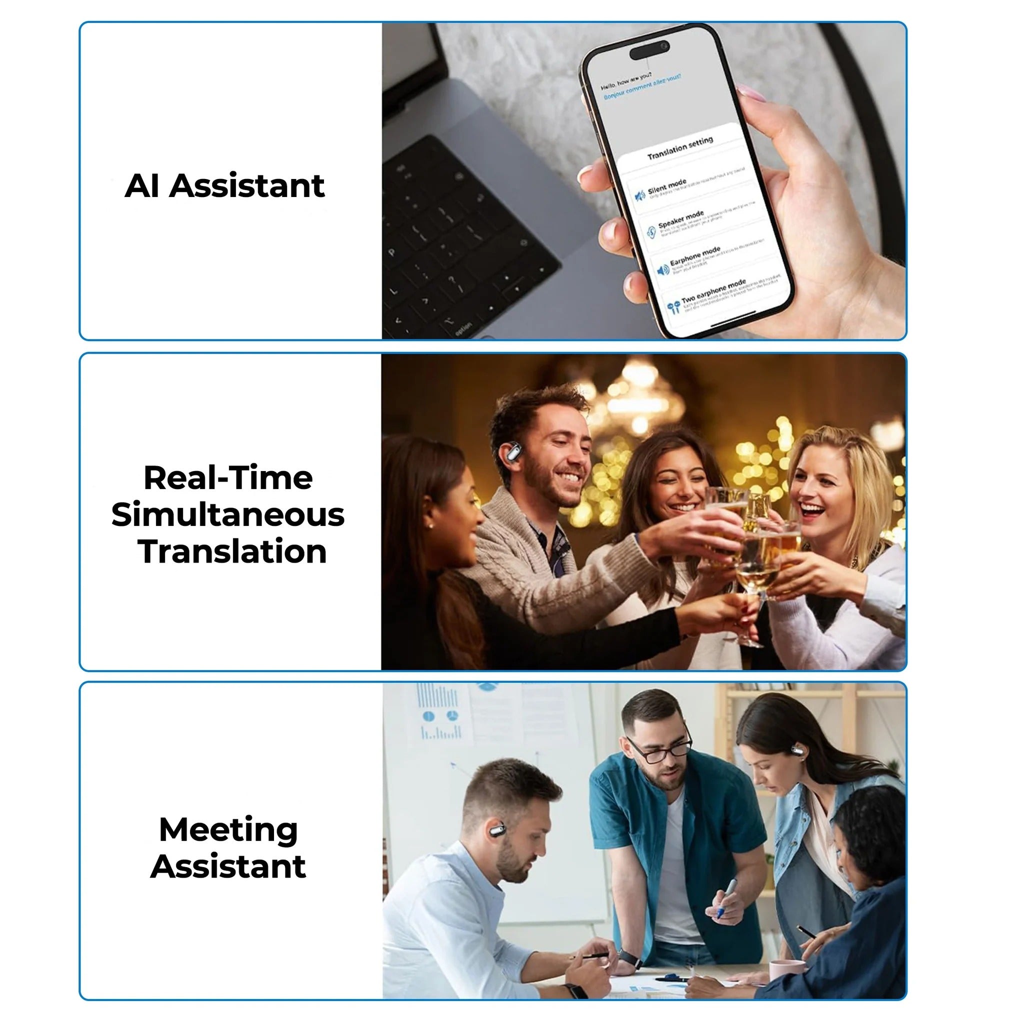 Smart Real-Time Translation Earbuds – Speak & Understand Instantly
