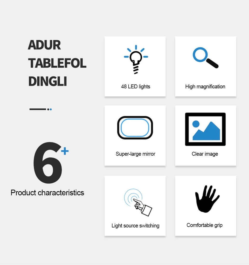 Foldable LED Magnifier