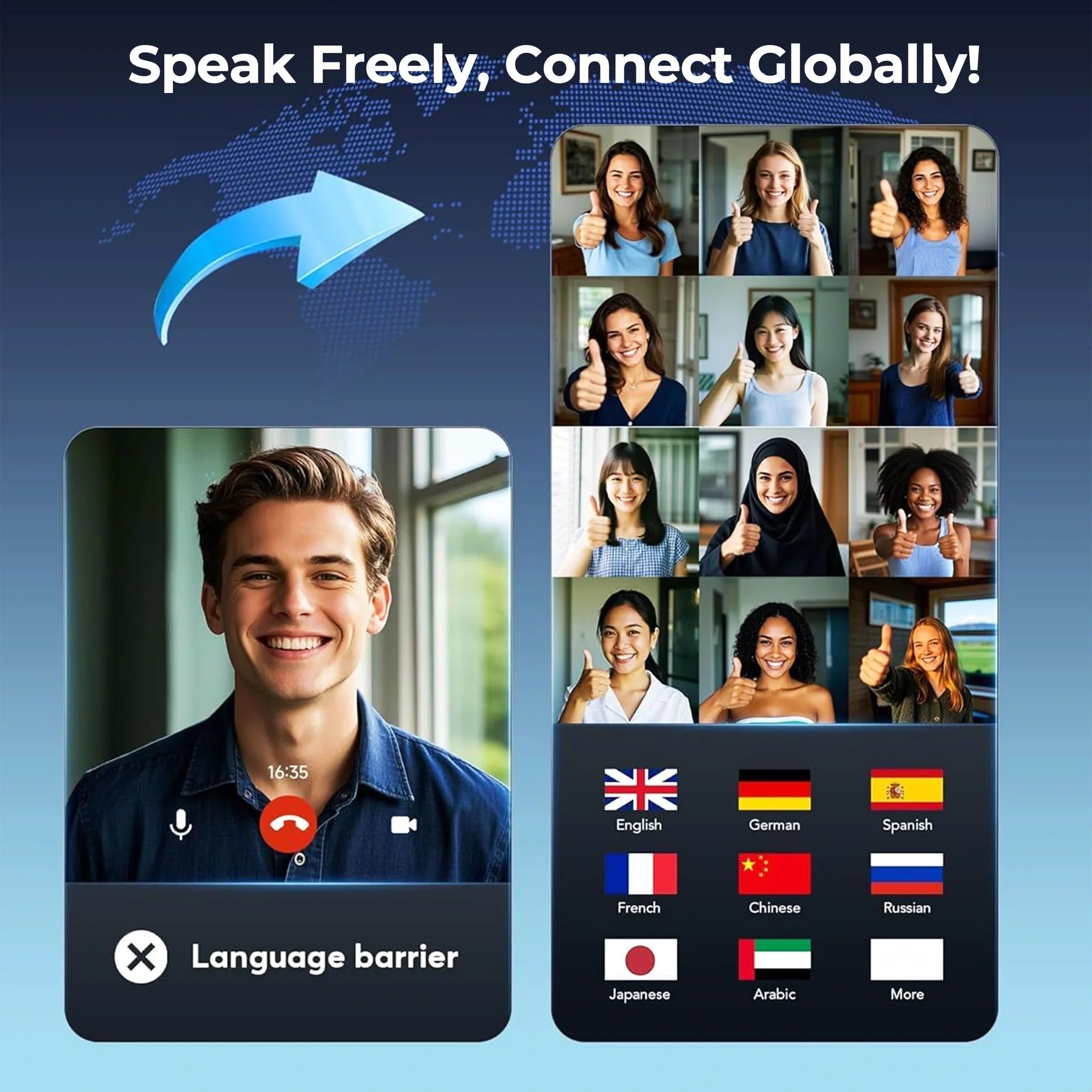 Smart Real-Time Translation Earbuds – Speak & Understand Instantly