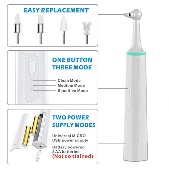 Plaque Remover for Teeth and Gums – Electric Cleaner