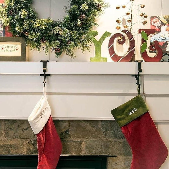 Garland Christmas Stocking Holders for Mantle – Strong & Stylish Holiday Hangers