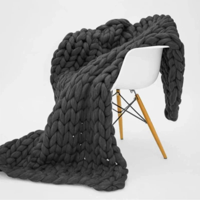 Chunky Knit Winter Blanket