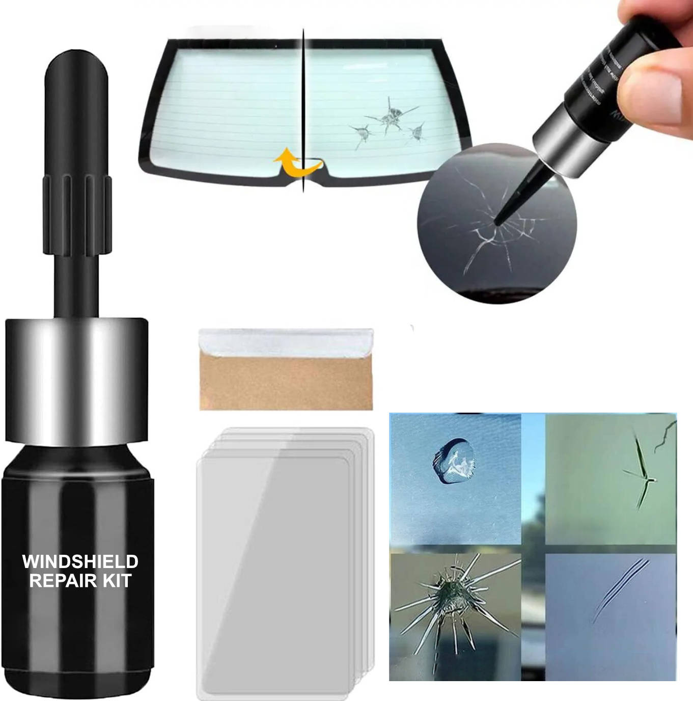 CrystalClear Windshield Repair Kit