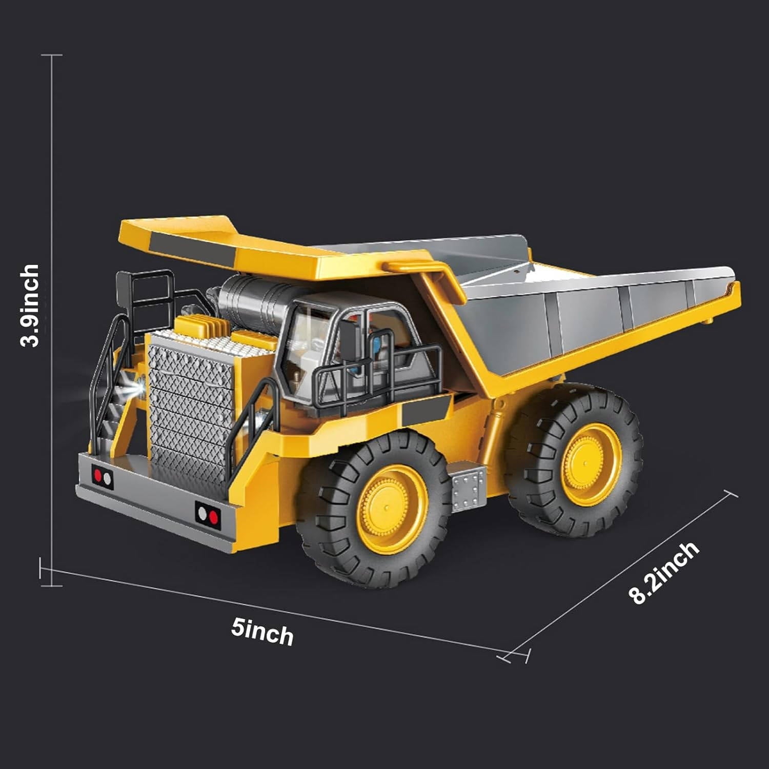 4WD Remote Control Excavator & Bulldozer Dump Truck – Realistic Construction Toy