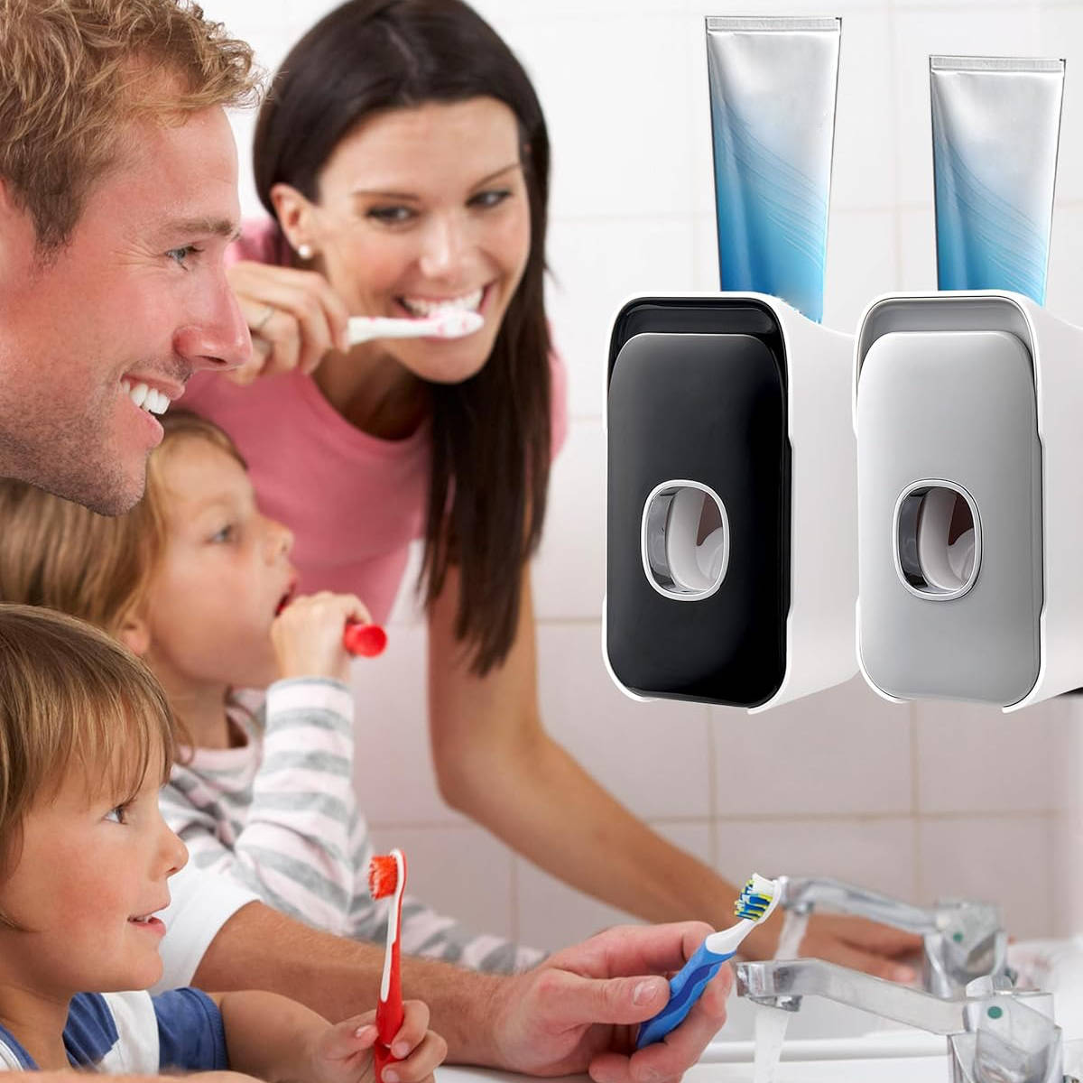 Automatic Wall-Mounted Toothpaste Dispenser – Hands-Free & Hygienic