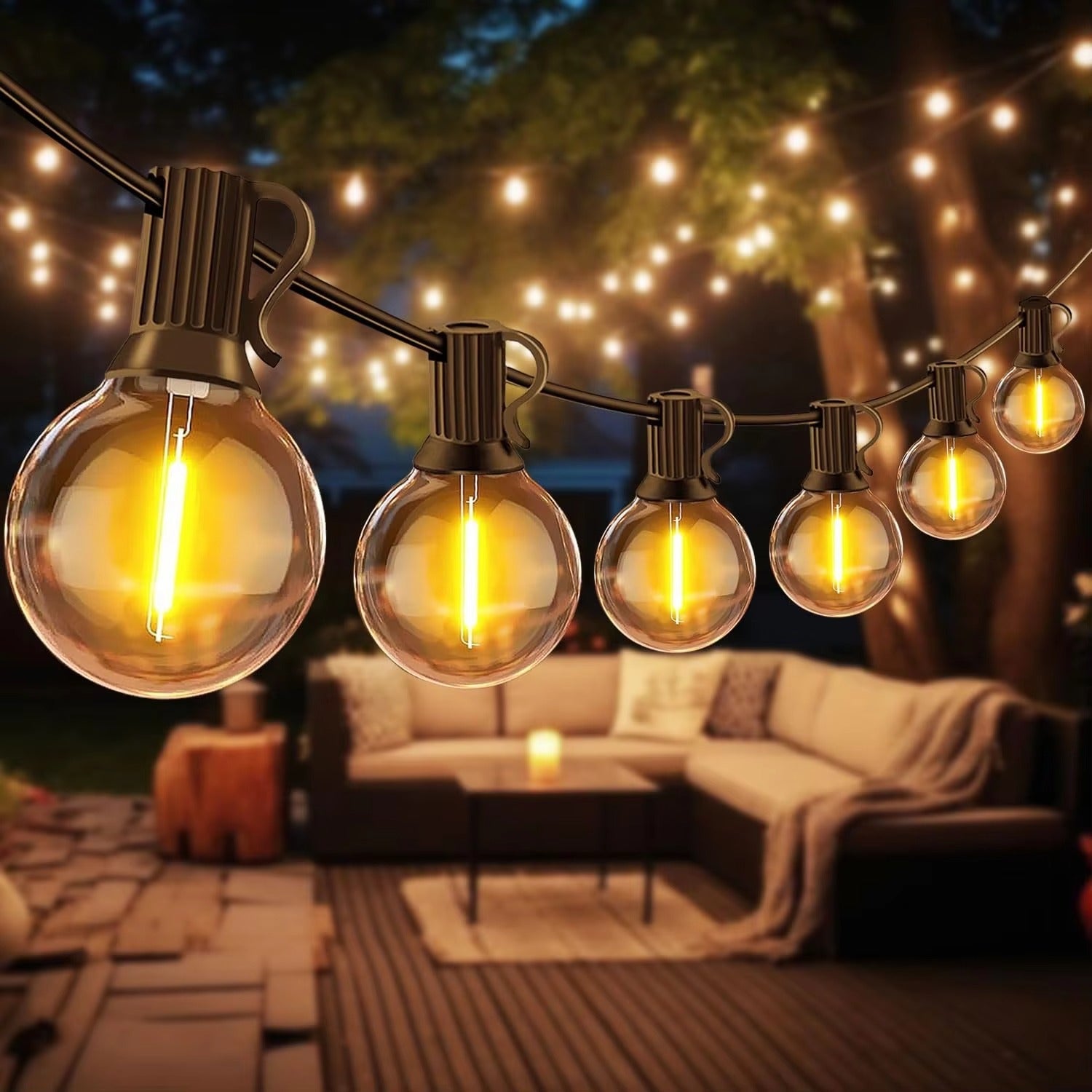 LED Outdoor String Lights – Waterproof Patio & Garden Lighting