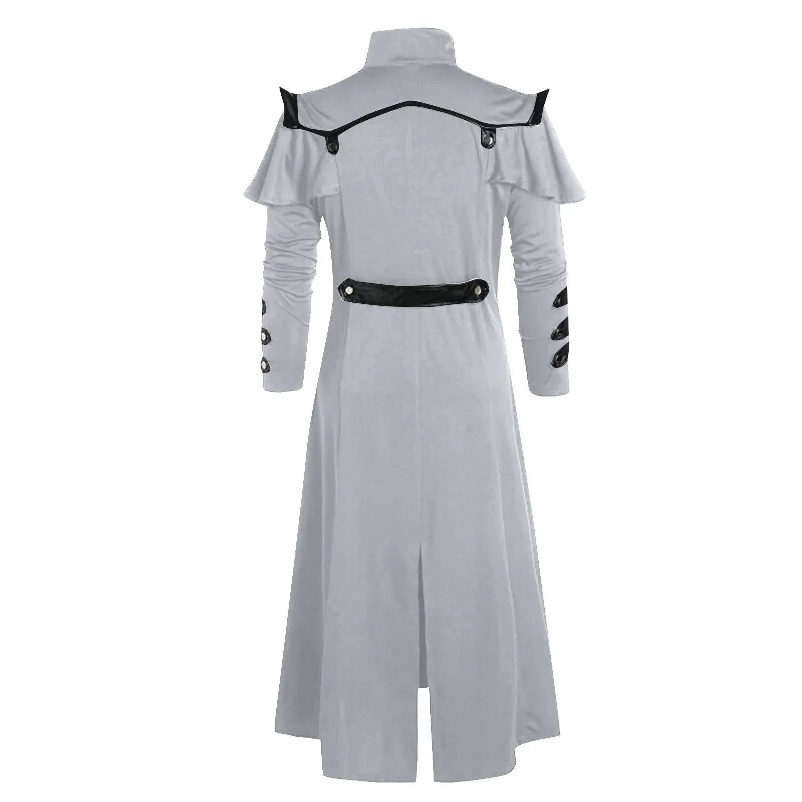 Men’s Medieval Warrior Costume – Long Robe with Armor Detail
