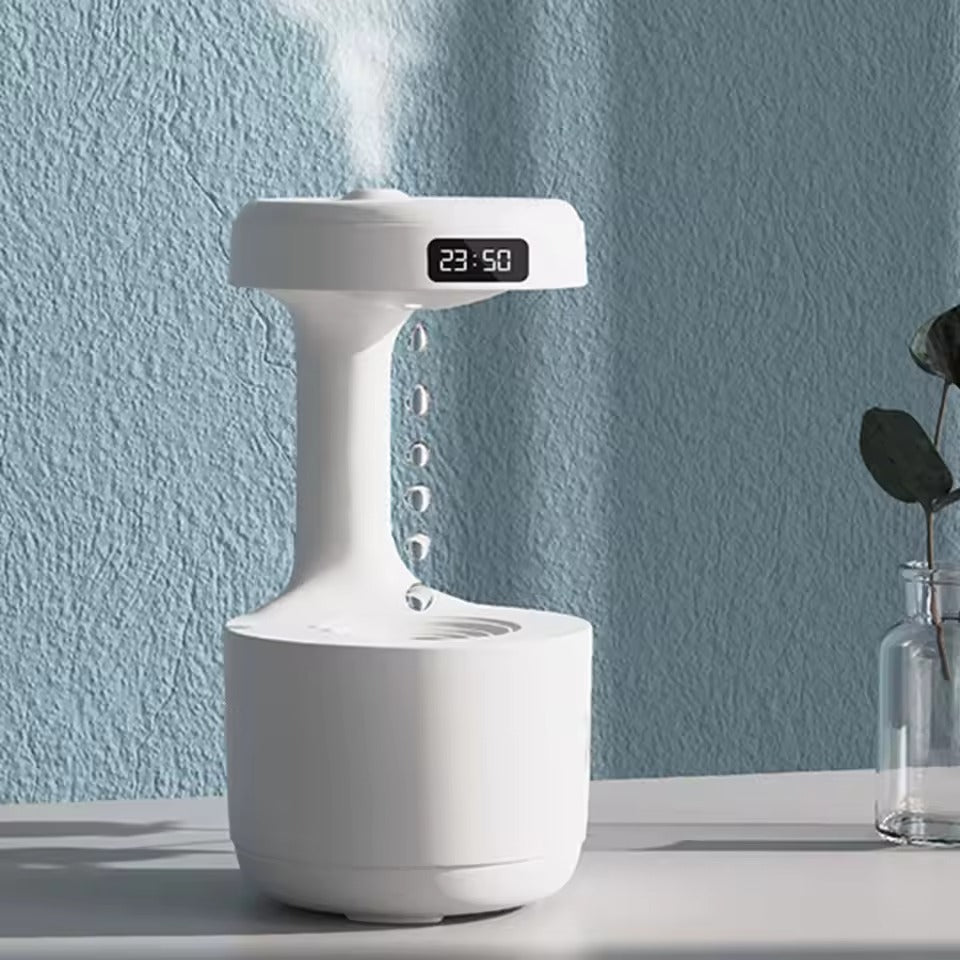 Small Humidifier with LED Display – Quiet Air Moisturizer for Home & Office