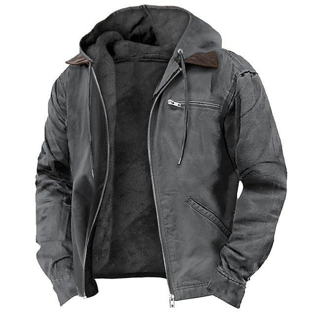 Outdoor Fleece-Lined Rugged Work Jacket