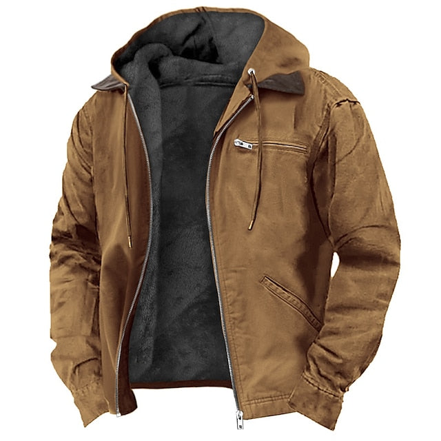 Outdoor Fleece-Lined Rugged Work Jacket
